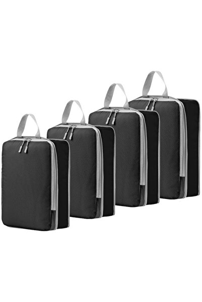 Morvena Picks Cuburi de ambalare pentru valiză - set de 4 - cuburi de compres...