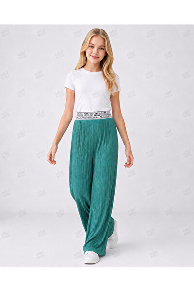 Minimoda Kids Girl's Wide-Legged Pants
