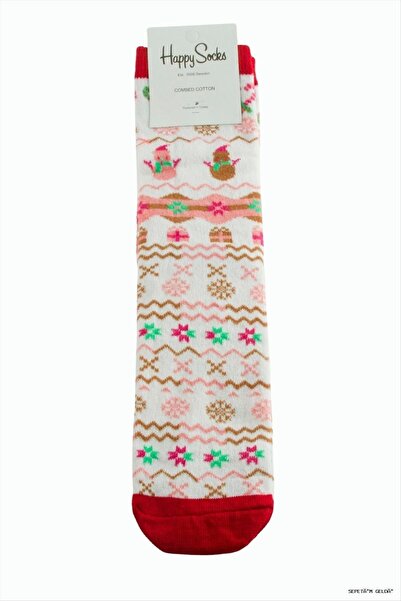 ZERO LAND Spt-Gld Christmas Combed Cotton Socks (131913) Pink