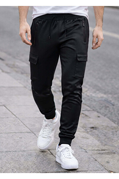 GUF CLOTHING Ανδρικό παντελόνι φόρμας cargo χωρίς φλις GUF-X-2202-elegant pan...
