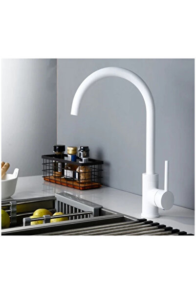 Turkishsouq Sardici Kitchen Sink Faucet White Tap
