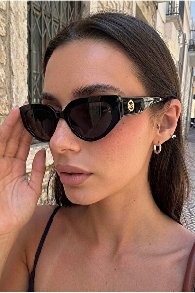 MACERATİ Melinda Cat Eye Black Ultra Light Women's Sunglasses with Uv400 Filter
