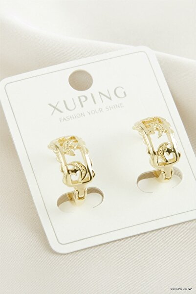ZERO LAND Spt-Gld Xuping Moon Star Luxury Steel (125746) Earrings Yellow