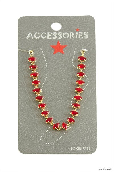 ZERO LAND Spt-Gld Savoroski Zircon Stone (140751) Anklet Yellow