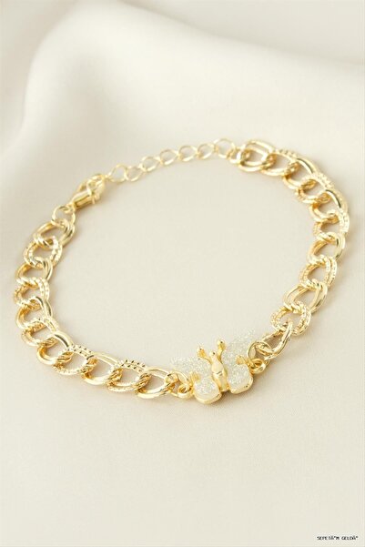 ZERO LAND Spt-Gld Chain (131638) Bracelet White