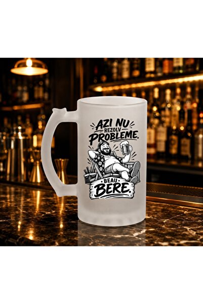 Arka9 Halba Personalizata 500 ml "Azi nu rezolv probleme. Beau bere."