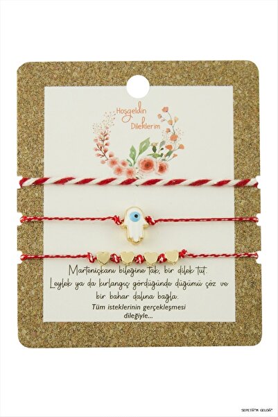 ZERO LAND Spt-Gld 3 Pieces Ftm Ana Eli Marteniçka (141921) Bracelet Red