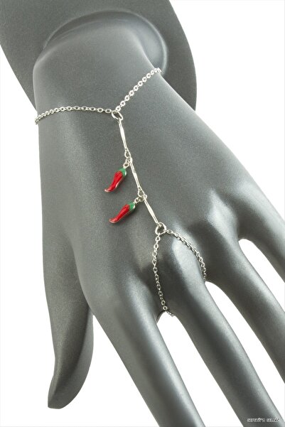 ZERO LAND Spt-Gld Pepper Enamel Shahmeran (125113) Silver Color