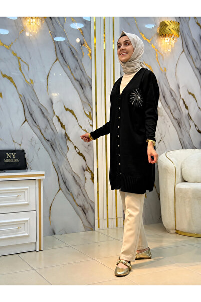 NY Mehlika Exclusive NY MEHLİKA PALMİYE DETAYLI HIRKA 3262