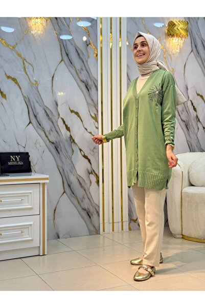 NY Mehlika Exclusive سترة نيو مهليكا بتفاصيل من ألياف النخيل 3262