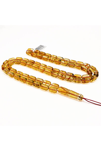 Generic Brand Clear Baltic Amber Rosary with Inclusions – 66 Beads 7/11.5mm B...