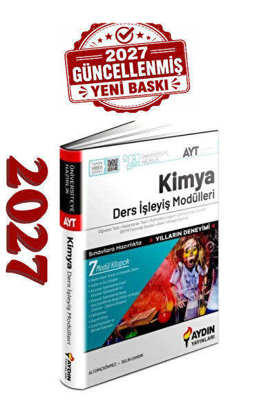 Aydın Yayınları Aydın AYT Kimya Ders İşleyiş Mödülleri 2027 Yeni Baskı