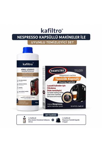 Kapsüllü Makine Temizleme Seti-(Nespreso Kahve makinesi Uyumludur)