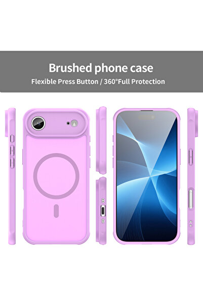 Techsuit Husă HaloFrost II MagSafe pentru iPhone 17 Air, Roz