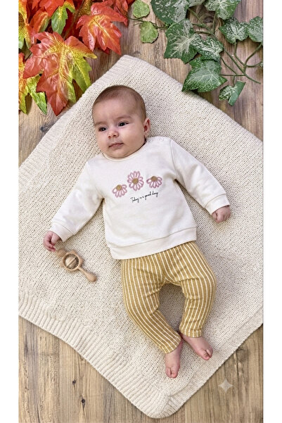CemBebe Baby girl long sleeve seasonal floral embroidered two-piece set