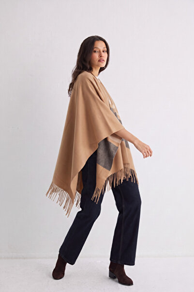 Silk and Cashmere Camel Laura Saf Yün Panço