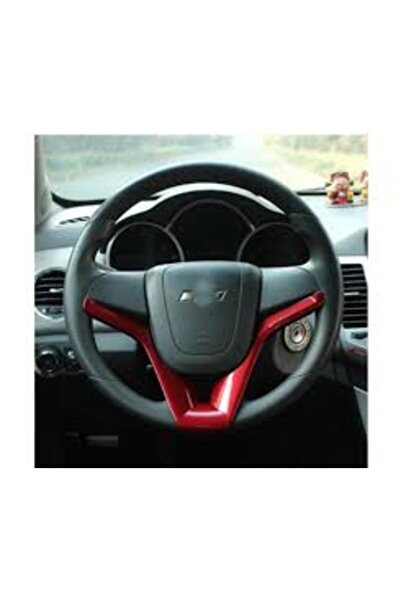 İthal Chevrolet Cruze Direksiyon Orta V Kaplama (Kırmızı)