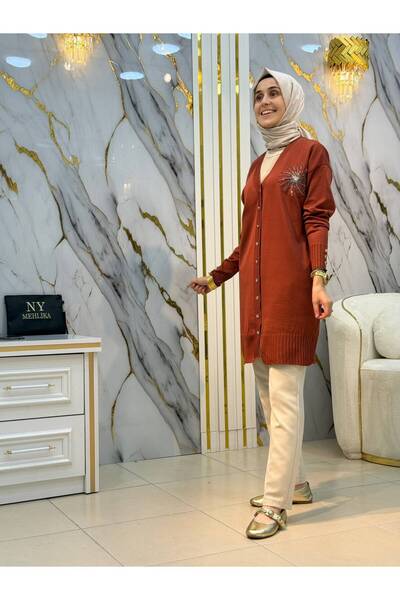 NY Mehlika Exclusive سترة نيو مهليكا بتفاصيل من ألياف النخيل 3262