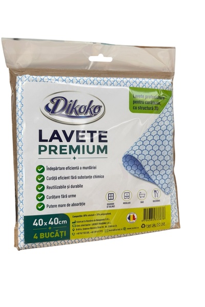 Dikoko lavete Premium 4 buc x 40/40 cm