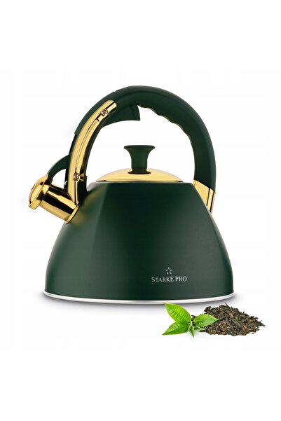 Starke Pro Ceainic pe gaz cu fluier INDUCȚIE Verde Grava II Verde 2,5L