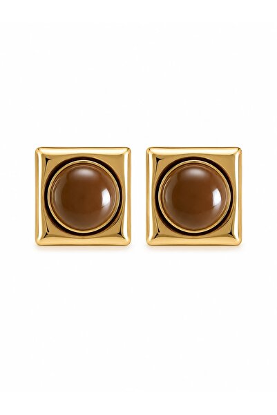 CHARMLUCKY Steel Square Earrings