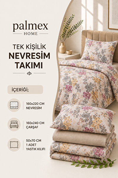 Palmex Home Single Size Winterfell Cotton Bedding Set (Duvet Cover - Sheet - ...