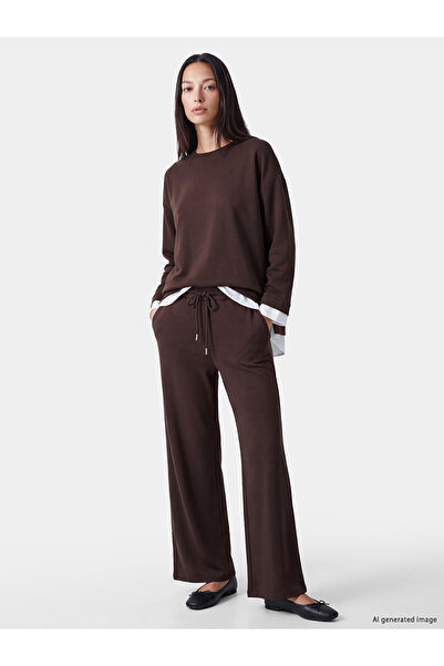 LC Waikiki Lcw Everyday Brown Soft Touch Women's Sweatpants
