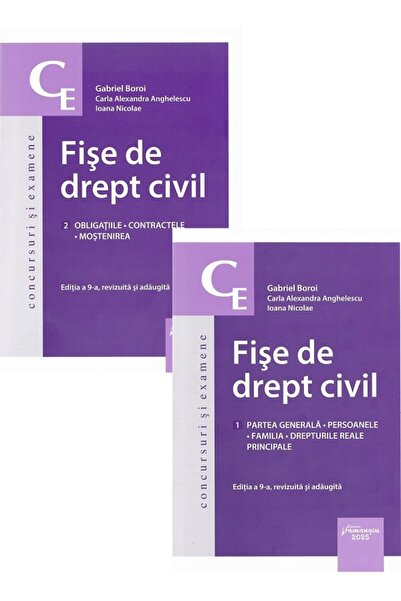 HAMANGIU Fise de drept civil Ed.9 - Gabriel Boroi, Carla Alexandra Anghelescu...