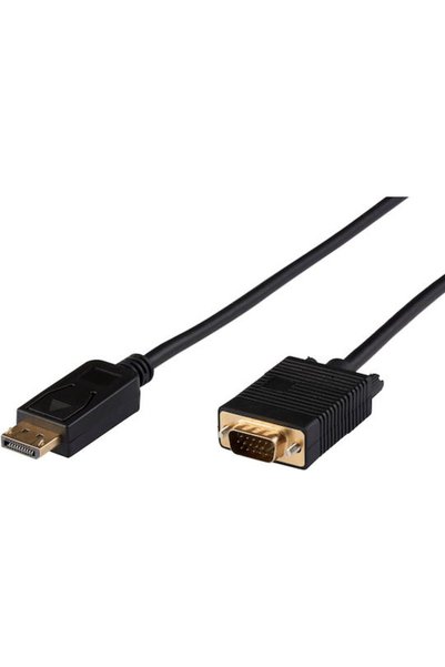 MicroConnect Καλώδιο DisplayPort αρσενικό - VGA αρσενικό 2μ Μαύρο (DP-VGA-MM-...