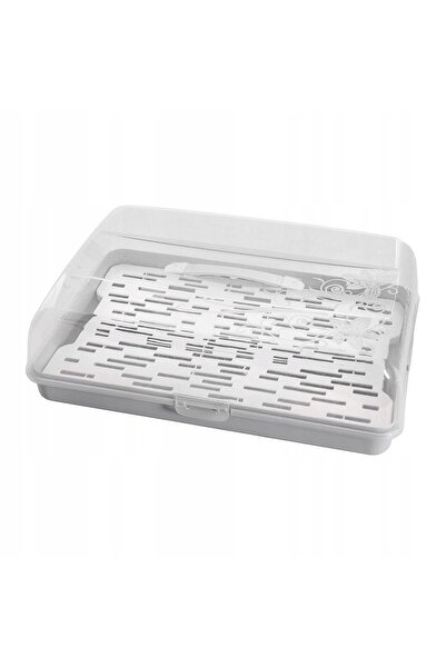 BranQ Recipient dreptunghiular din plastic pentru tort, cu mâner