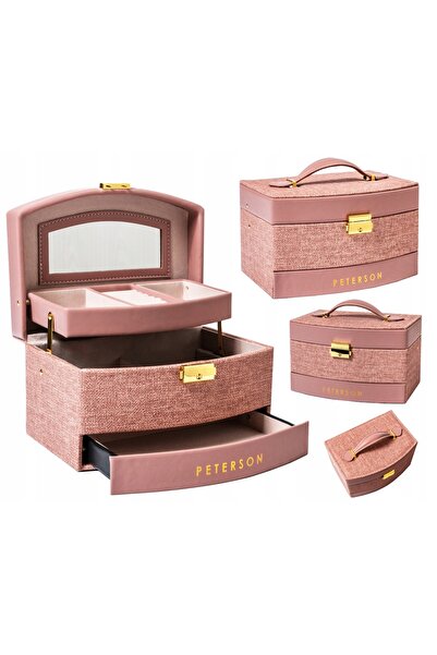 Peterson Cutie de depozitare bijuterii extensibilă, capacitate mare, organiza...