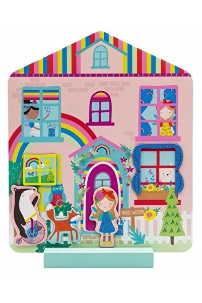 Floss & Rock Puzzle magnetic Căsuța zânelor curcubeu