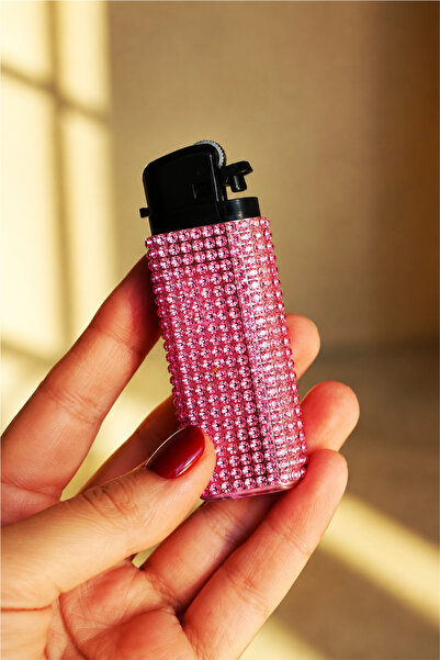 SARANG Pembe Kristal Taşlı Çakmak
