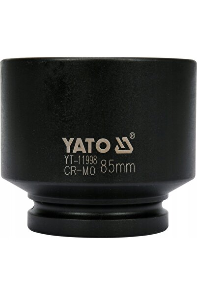 yato Cheie tubulară de impact de 1 inch, cu 12 laturi, 85 mm, pentru butuci.