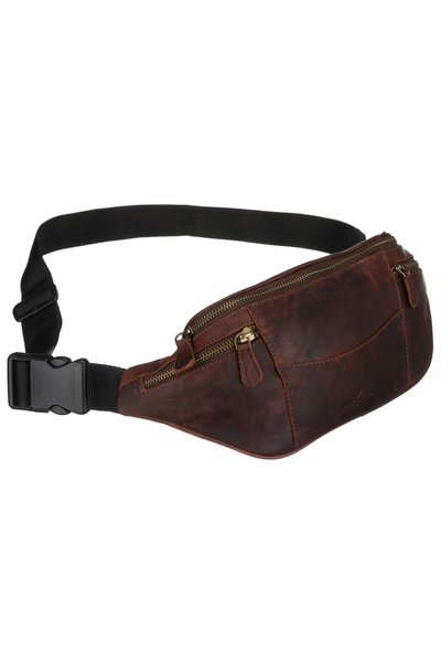 Peterson Borsetă de talie din piele naturală, elegantă