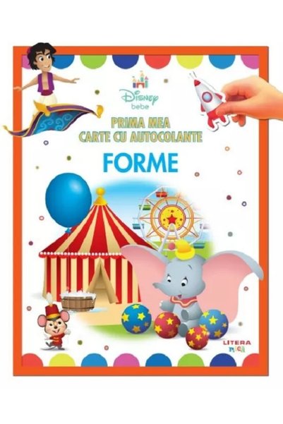 Litera Prima mea carte cu autocolante. Forme