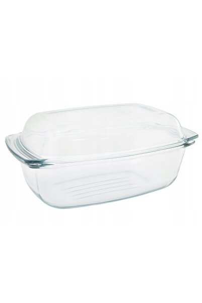 Termisil Vas termorezistent cu capac, din sticlă, pentru cuptor, tip caserolă...