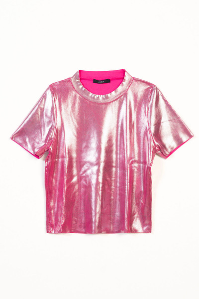 Avrile Metallic Tricot T-Shirt