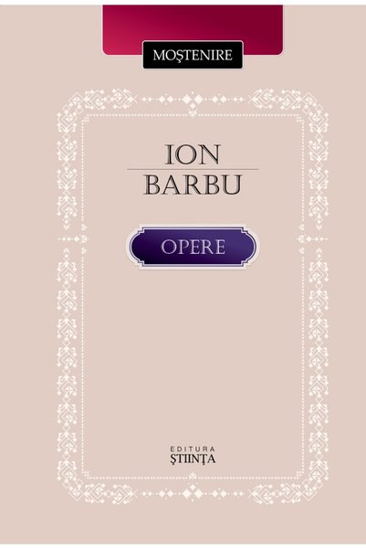 Stiinta Opere - Ion Barbu
