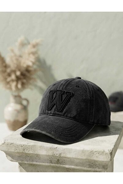 w white stars sports & wear قبعة ملونة قابلة للتعديل للجنسين بتصميم عتيق مطرز...