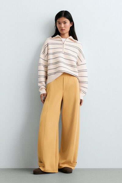 Oysho Pike pamuklu ayarlanabilir barrel pantolon