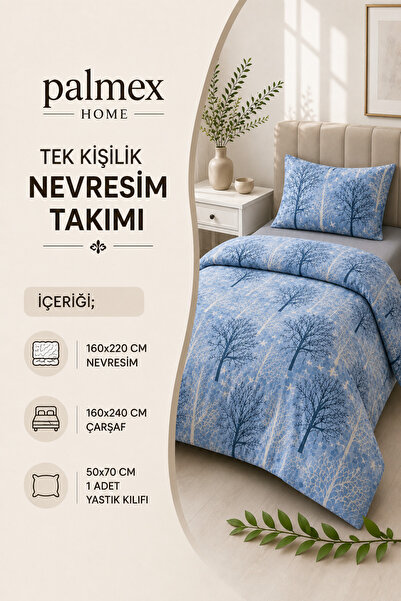 Palmex Home Single Size Winterfell Cotton Bedding Set (Duvet Cover - Sheet - ...