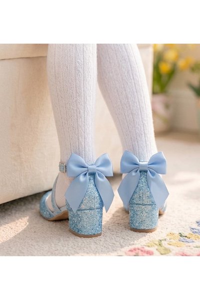 Surpie Shoes Çocuk Kısa Topuklu Ayakkabı, Kız Çocuk Abiye Ayakkabı, Surpie Çocuk Ayakkabı