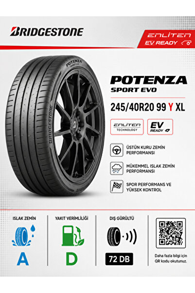 245/40R20 99 Y XL POTENZA SPORT EVO ENLİTEN-EVREADY 2025 TARİH