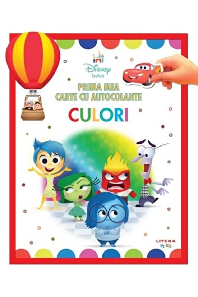 Litera Prima mea carte cu autocolante. Culori