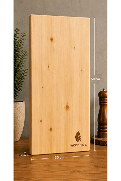 Wooditive Kesme Tahtası Masif Çam 30x58
