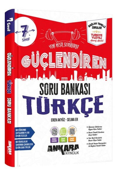 Ankara Yayıncılık 7. Sınıf Güçlendiren Türkçe Soru Bankası