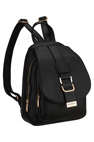Peterson Rucsac de damă mic, din piele ecologică, stil urban
