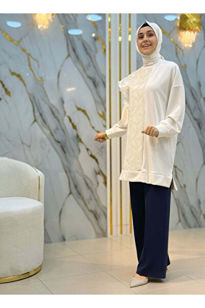 NY Mehlika Exclusive Larch Ci̇mali Wide-Leg Oysho Pants 1066