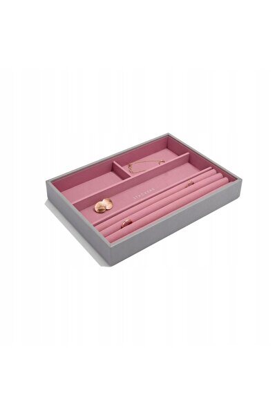 STACKERS Organizator pentru brățări și inele (gri-roz) Clasic